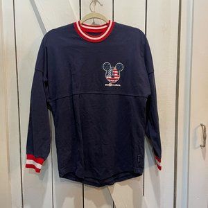 Disneyland Resort Disney Spirit Jersey Red White Blue Flag Patriotic Mickey Mous